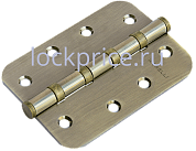 Картинка Петля Morelli стальная универсальная скругленная MS-C 100X70X2.5-4BB AB Цвет - Античная бронза